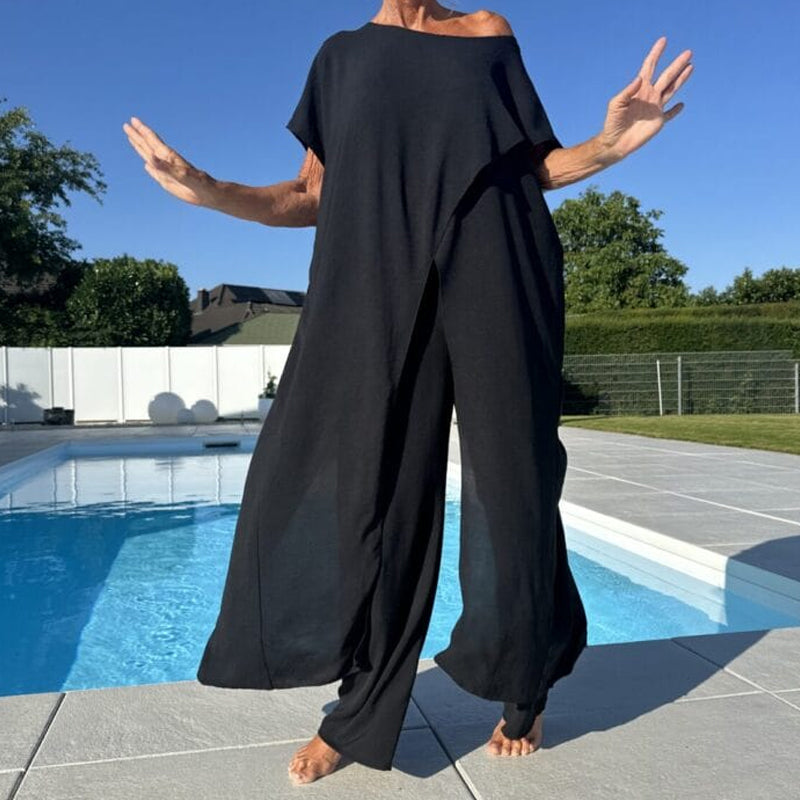 Elina | Completo da Donna Elegante e Confortevole per l'Estate - Tailleur Donna Elegante in Tessuto Traspirante 1