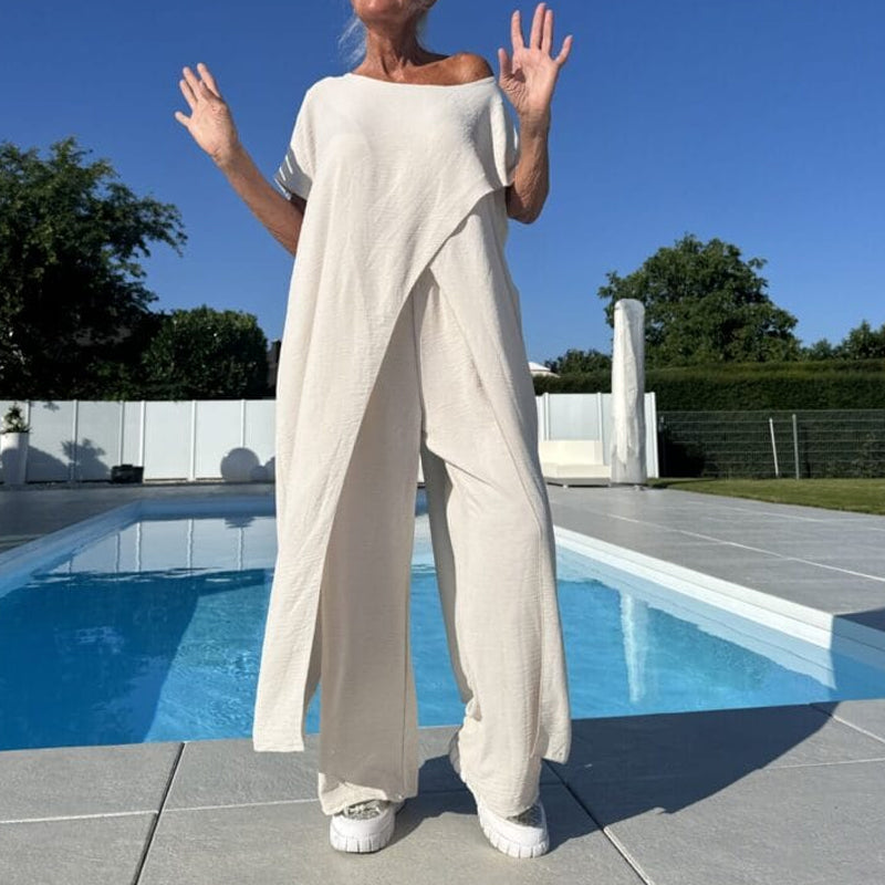 Elina | Completo da Donna Elegante e Confortevole per l'Estate - Tailleur Donna Elegante in Tessuto Traspirante 2