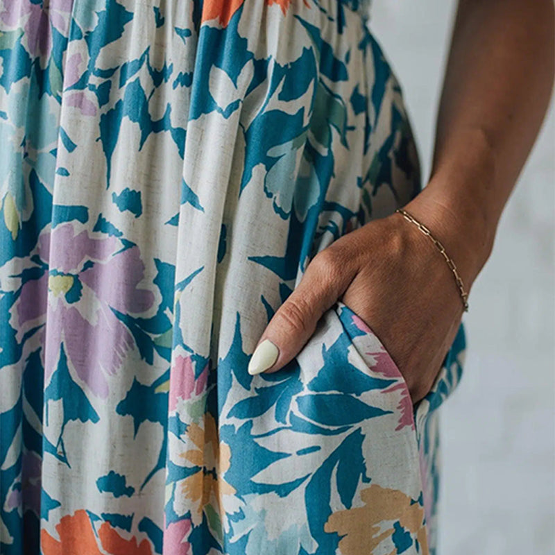 Elira | Abito Floreale Elegante con Spalline Regolabili per Cerimonia e Occasioni Speciali 6