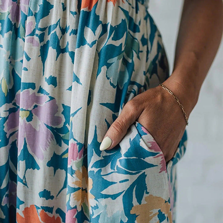 Elira | Abito Floreale Elegante con Spalline Regolabili per Cerimonia e Occasioni Speciali 6