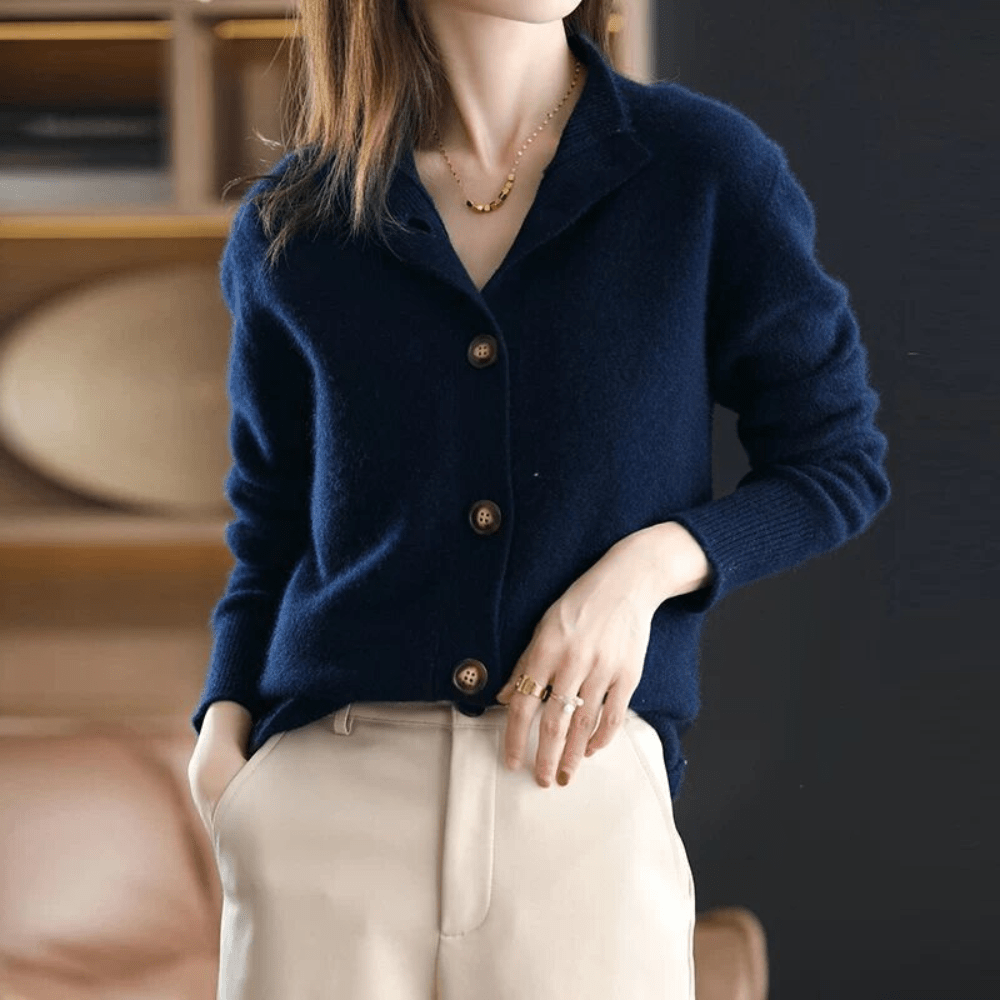 Elisa | Cardigan Cashmere Donna Elegante Ampio Comfort 4