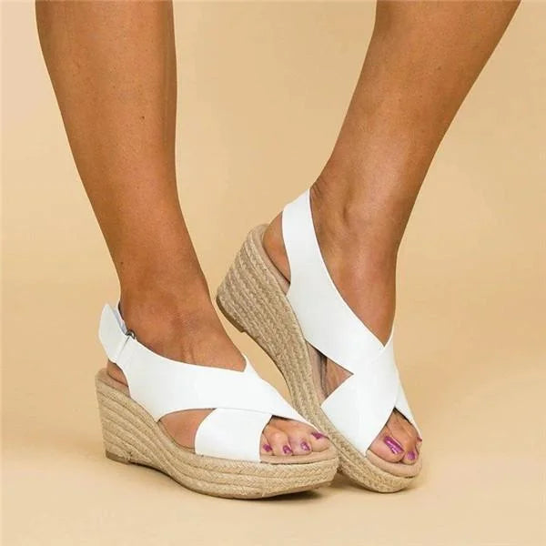 Elisa | Sandali Ortopedici Eleganti Donna Traspiranti Con Zeppa 1