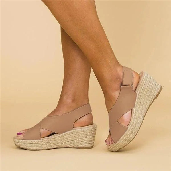 Elisa | Sandali Ortopedici Eleganti Donna Traspiranti Con Zeppa 3