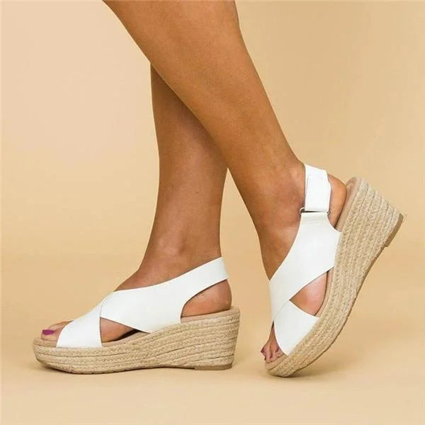 Elisa | Sandali Ortopedici Eleganti Donna Traspiranti Con Zeppa 4
