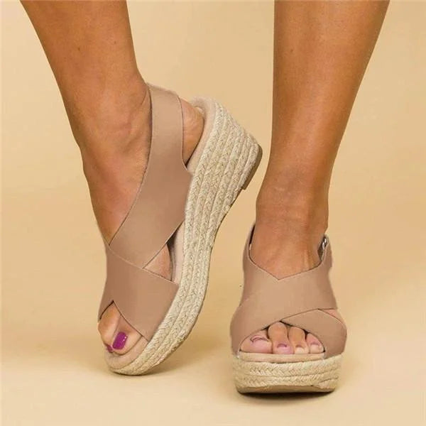 Elisa | Sandali Ortopedici Eleganti Donna Traspiranti Con Zeppa 7
