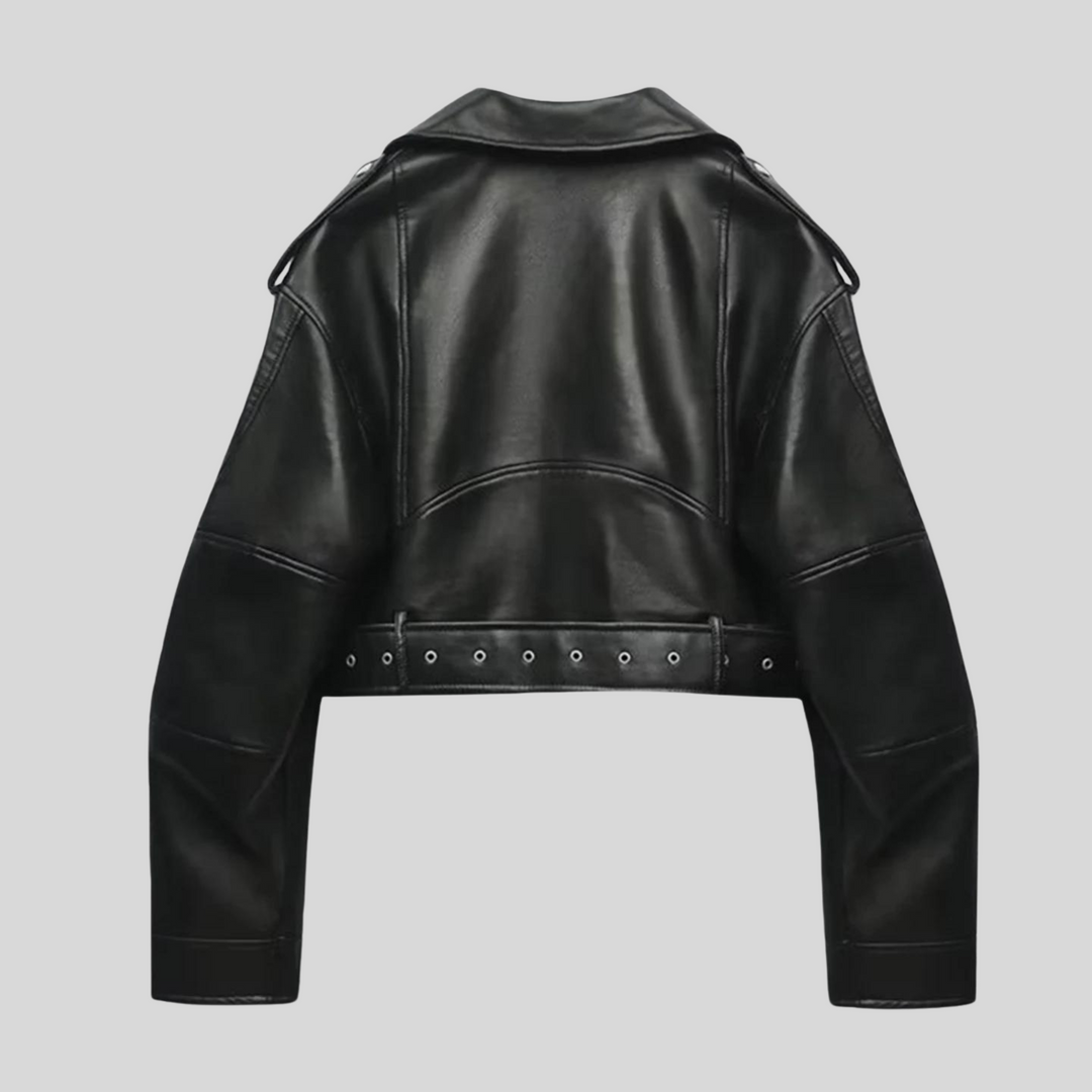 Elisabetta | Elegante e Comoda Giacca in Pelle da Donna 1