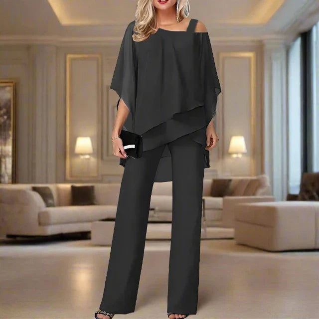 Eliza | Elegant Chiffon Two-Piece Set 0