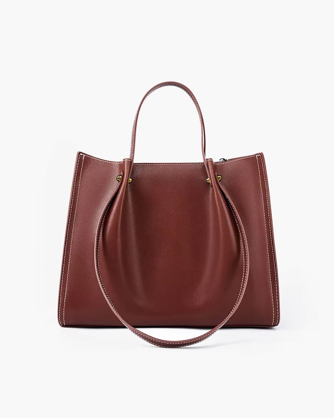 Elowen | Elegante borsa tote in ecopelle con cuciture a contrasto 3