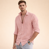 Landolfo | Elegante camicia estiva in lino