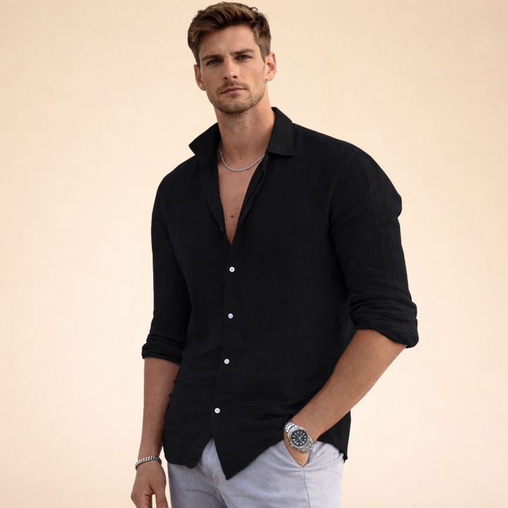 Elysia | Camicia Lino Uomo – Traspirante, Elegante &amp; Casual 4