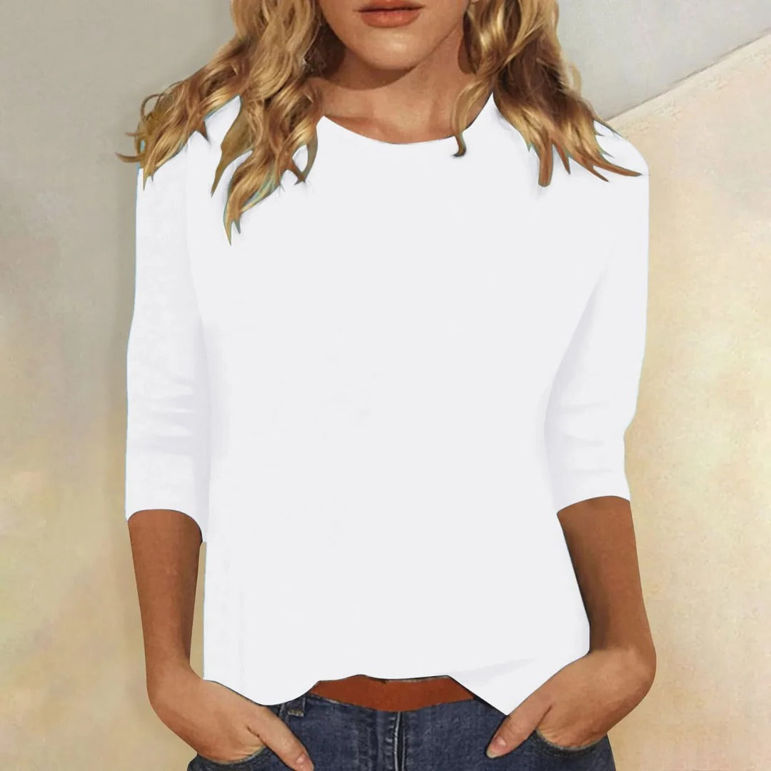 Elysia | Canottiere Donna Comoda Maniche a Quarti Casual Elegante 1