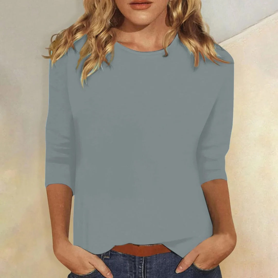 Elysia | Canottiere Donna Comoda Maniche a Quarti Casual Elegante 3