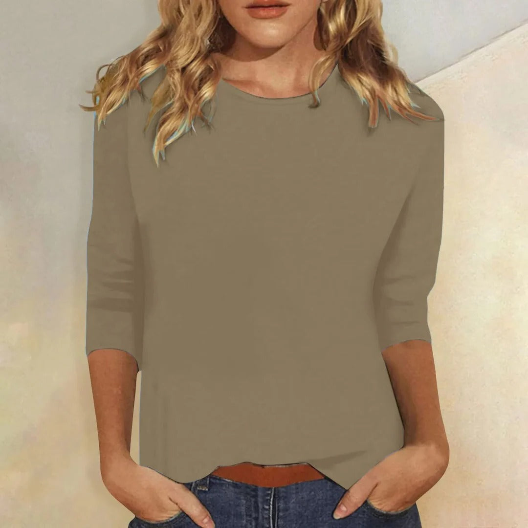 Elysia | Canottiere Donna Comoda Maniche a Quarti Casual Elegante 6