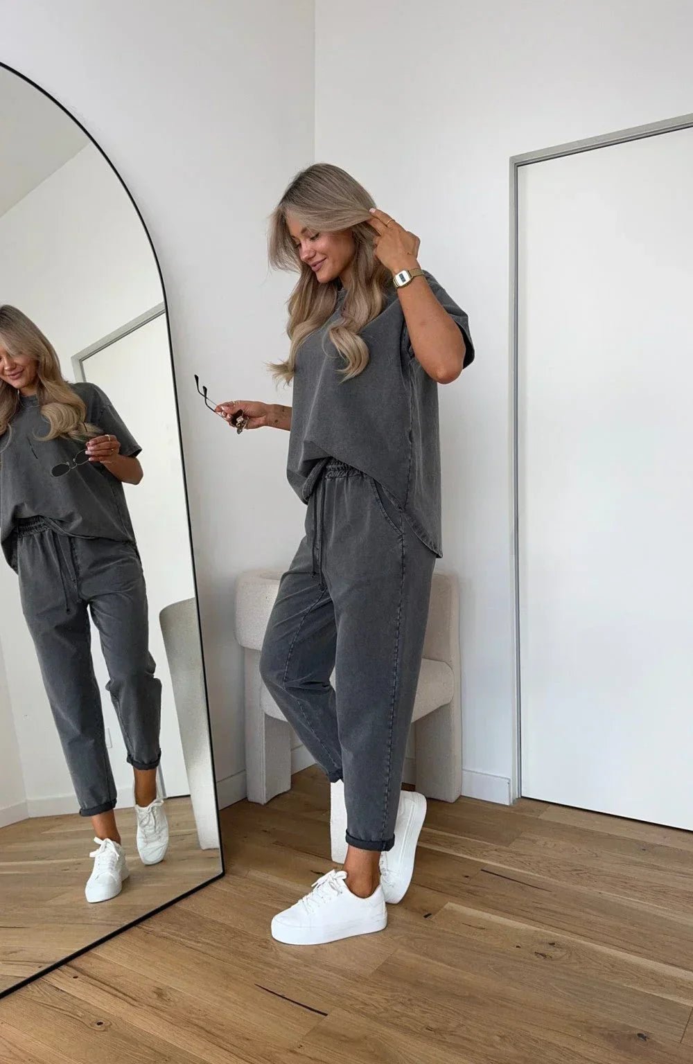 Elysia | Comodo, Traspirante & Oversize Set in Cotone con Maglietta e Pantaloncini 1