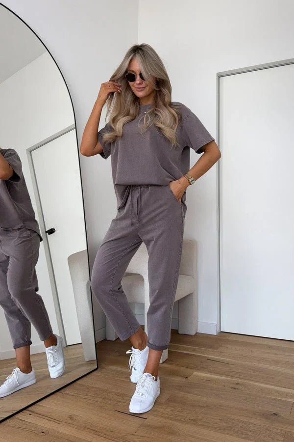Elysia | Comodo, Traspirante & Oversize Set in Cotone con Maglietta e Pantaloncini 5
