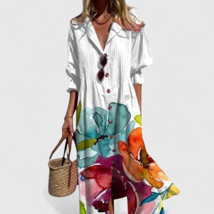 Elysia | Elegante Abito Donna Boho Estivo Colorato per Occasioni Speciali 0