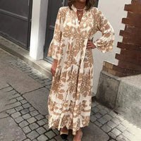 Laura | Bequemes und vielseitiges Midikleid mit Blumenmuster