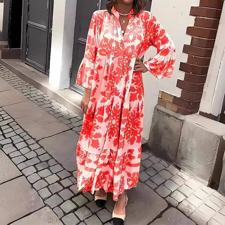Elysia | Elegante Abito Midi Floreale da Donna – Comodo e Versatile 2