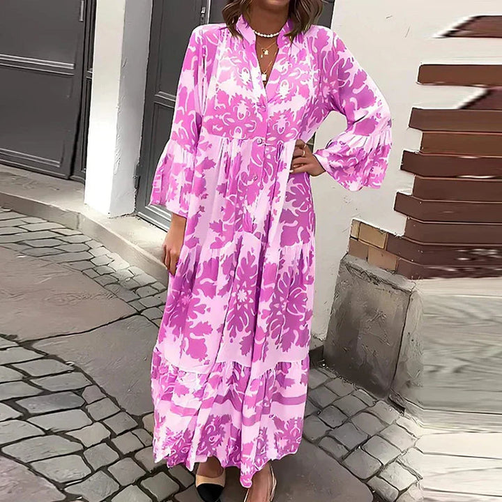 Elysia | Elegante Abito Midi Floreale da Donna – Comodo e Versatile 3