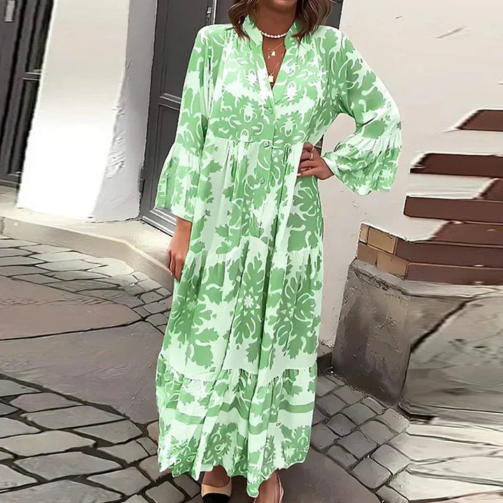 Elysia | Elegante Abito Midi Floreale da Donna – Comodo e Versatile 4