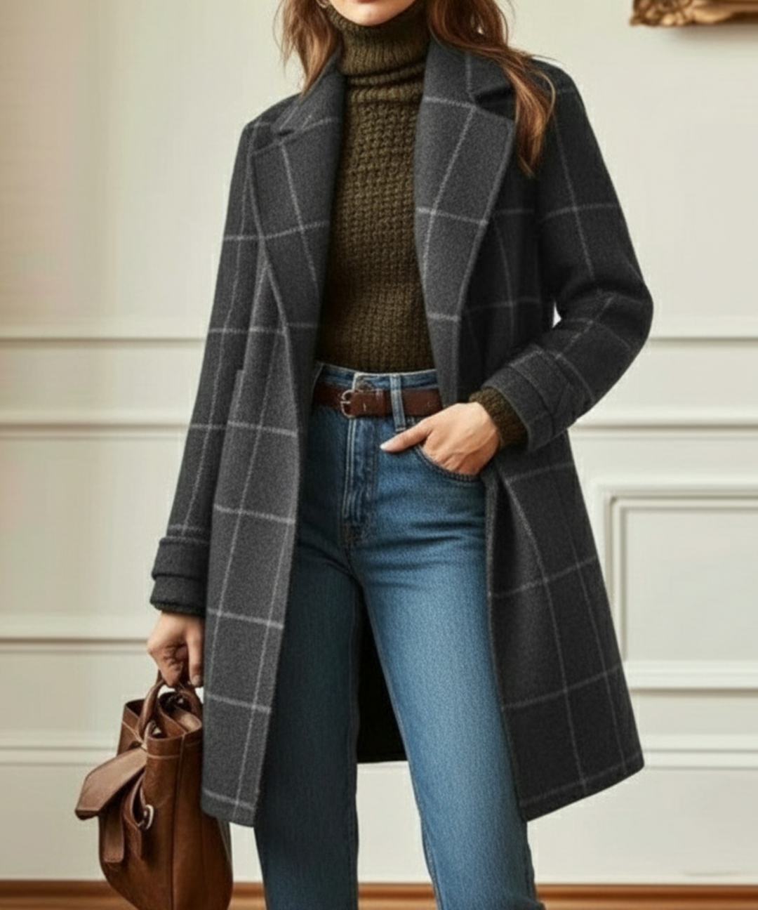 Elysia | Elegante, Caldo &amp; Senza Tempo Cappotto in Tweed per Donna 2