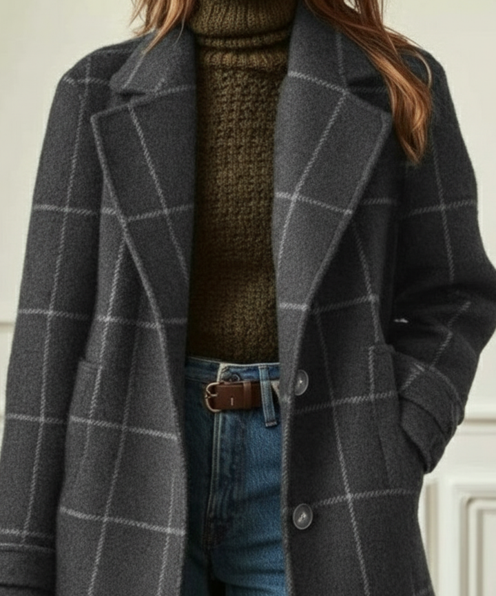 Elysia | Elegante, Caldo &amp; Senza Tempo Cappotto in Tweed per Donna 4