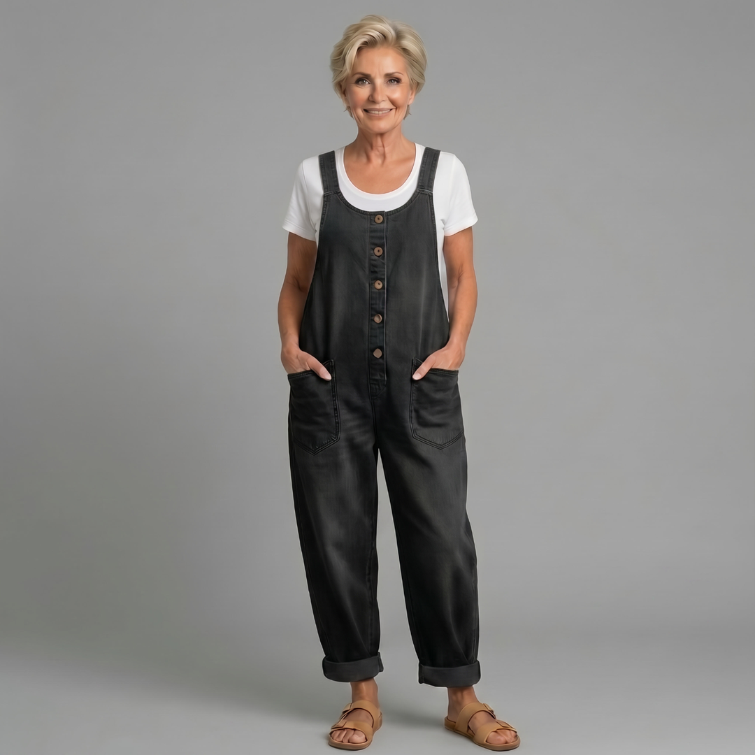 Elysia | Salopette Jeans Donna Ampia – Casual, Vintage e Comoda 1