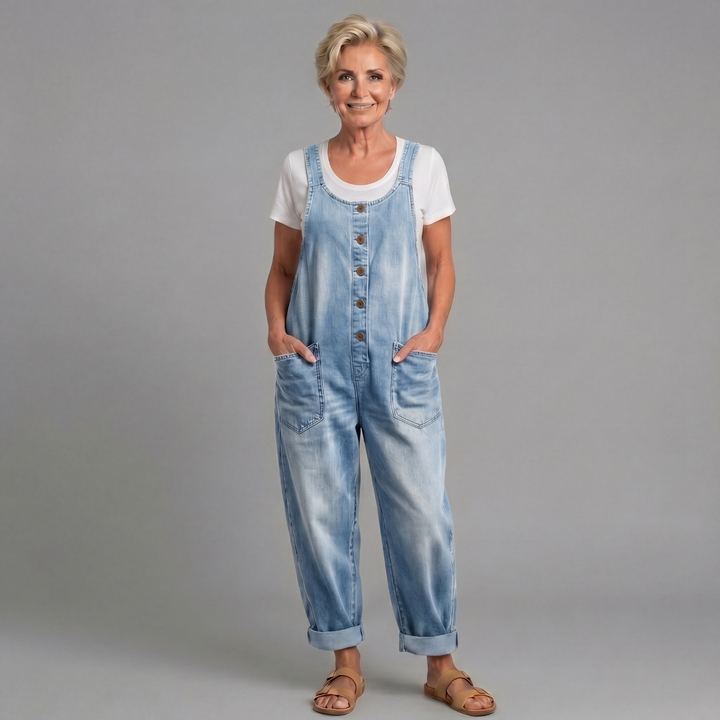 Elysia | Salopette Jeans Donna Ampia – Casual, Vintage e Comoda 2
