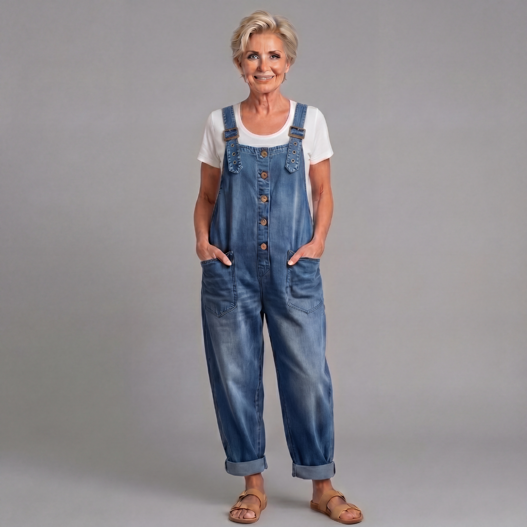 Elysia | Salopette Jeans Donna Ampia – Casual, Vintage e Comoda 3