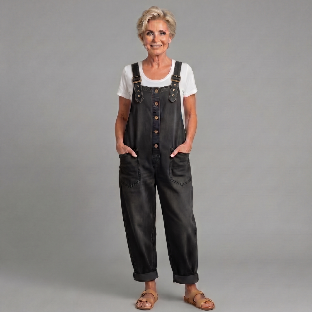 Elysia | Salopette Jeans Donna Ampia – Casual, Vintage e Comoda 4