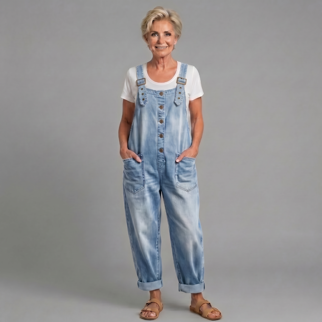 Elysia | Salopette Jeans Donna Ampia – Casual, Vintage e Comoda 5