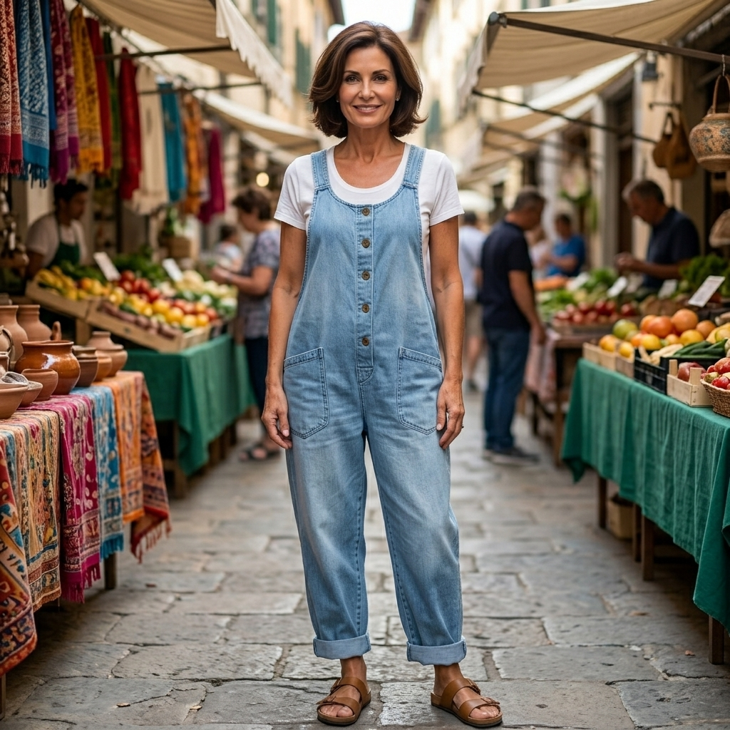 Elysia | Salopette Jeans Donna Ampia – Casual, Vintage e Comoda 6