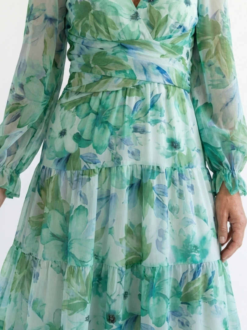Emilia | Elegante e Floreale Abito Maxi per Stile Estivo 1