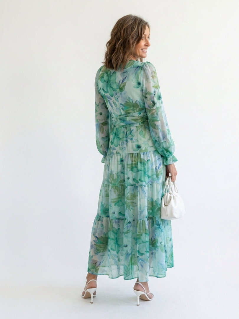 Emilia | Elegante e Floreale Abito Maxi per Stile Estivo 3