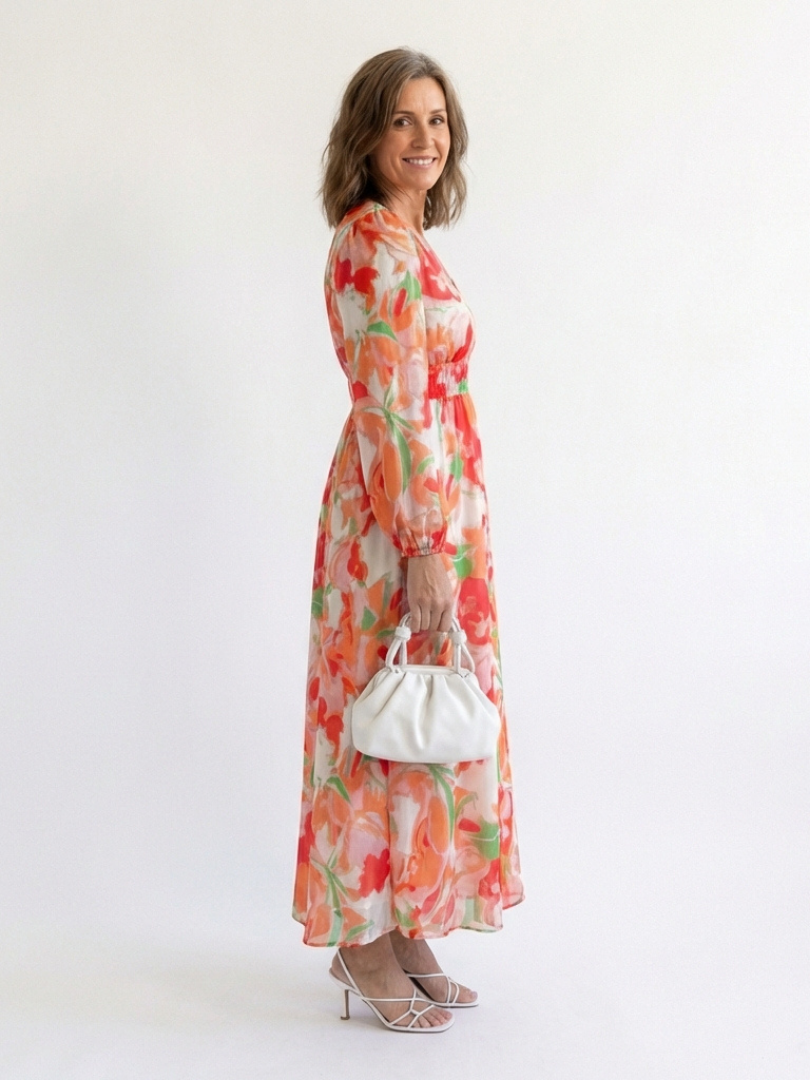 Emilia | Elegante e Floreale Abito Maxi per Stile Estivo 6