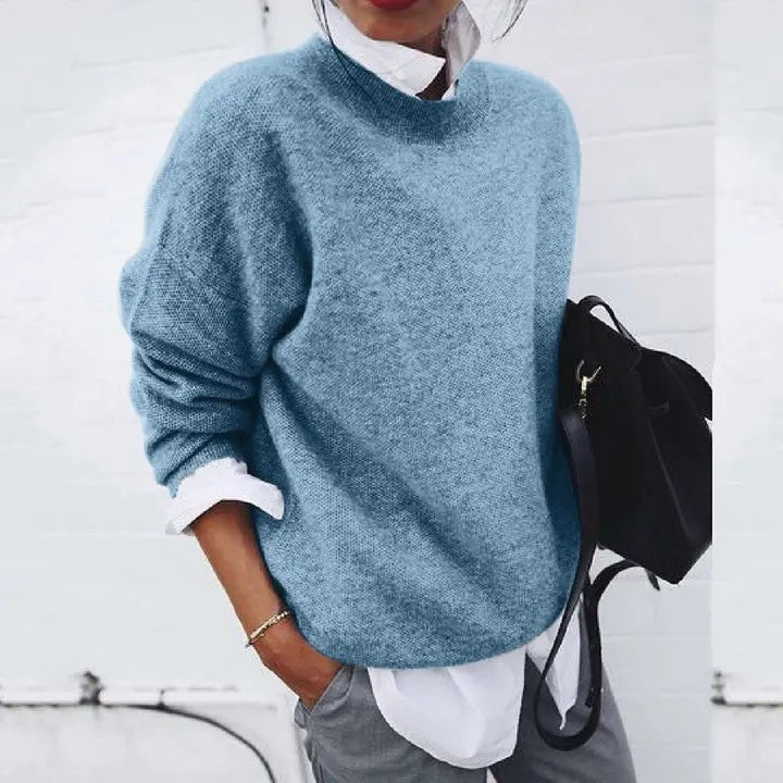 Emily | Maglione da donna a girocollo in misto cashmere dalla vestibilità comoda 1