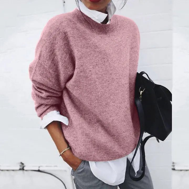 Emily | Maglione da donna a girocollo in misto cashmere dalla vestibilità comoda 2