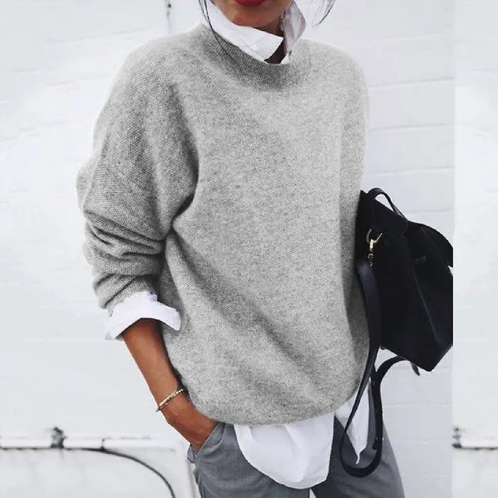 Emily | Maglione da donna a girocollo in misto cashmere dalla vestibilità comoda 3