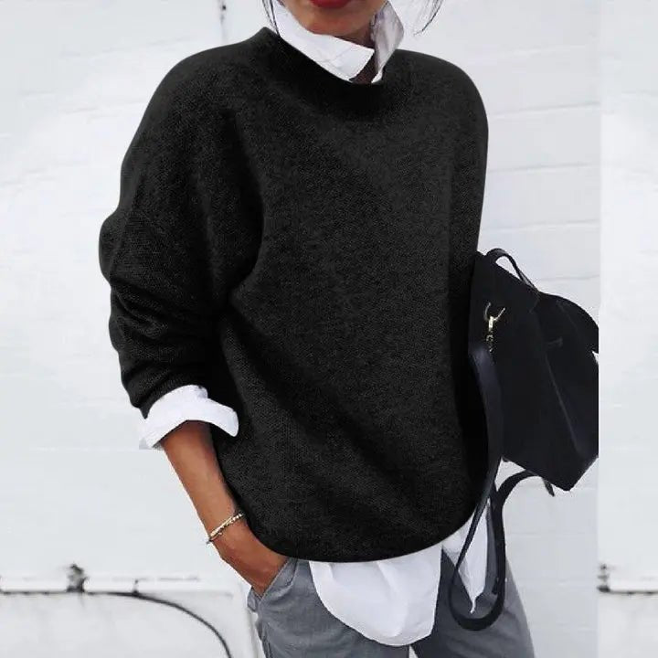Emily | Maglione da donna a girocollo in misto cashmere dalla vestibilità comoda 4