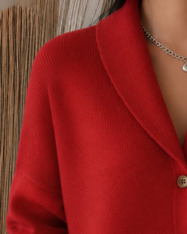 Emma | Cardigan da donna in maglia con colletto e bottoni, vestibilità comoda 3