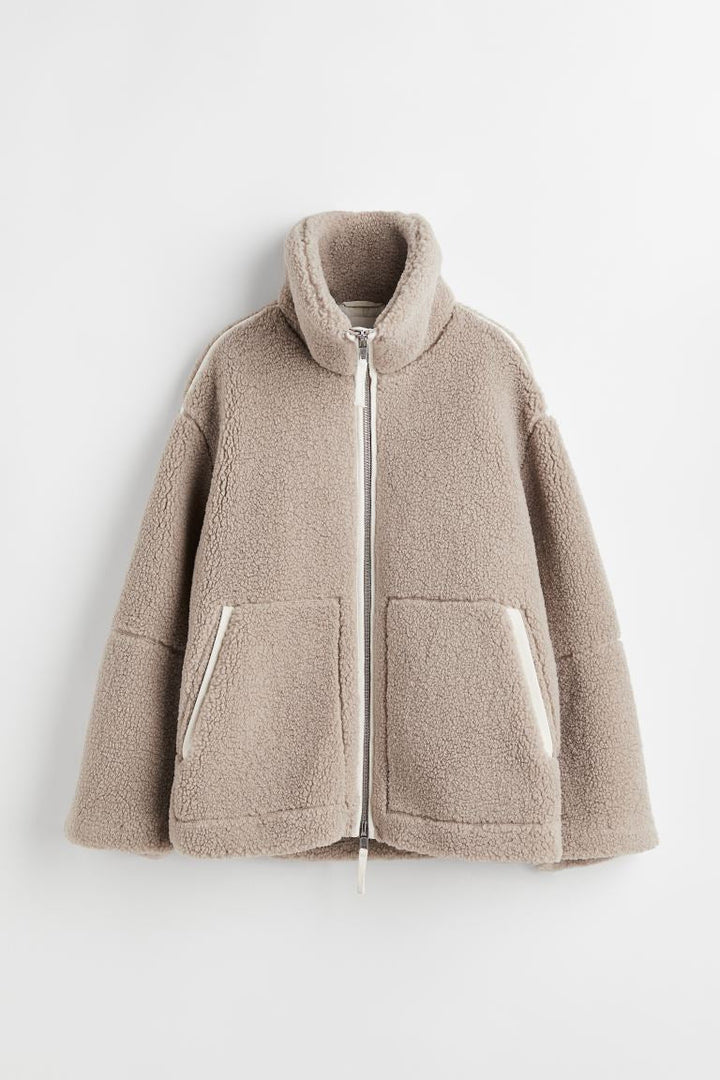 Emma | Giacca in pile oversize da donna, morbida e calda 4