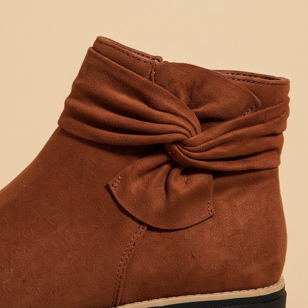 Emma | Stivali scamosciati con fiocco, eleganti e comodi 6