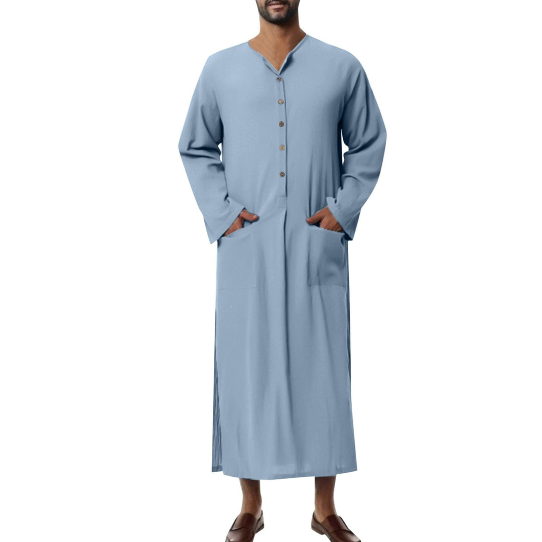 Ethan | Thobe Jubba in lino dalla vestibilità comoda 7