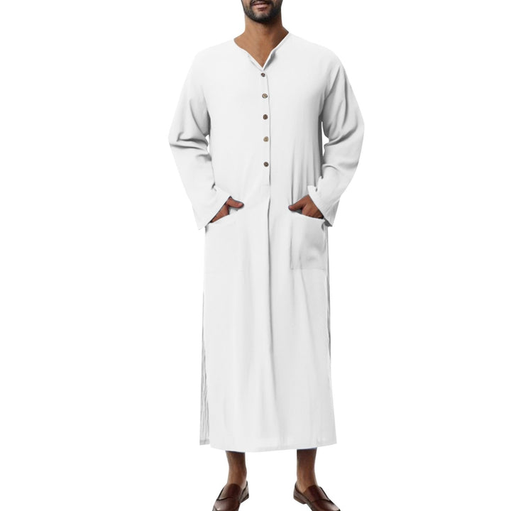 Ethan | Thobe Jubba in lino dalla vestibilità comoda 8