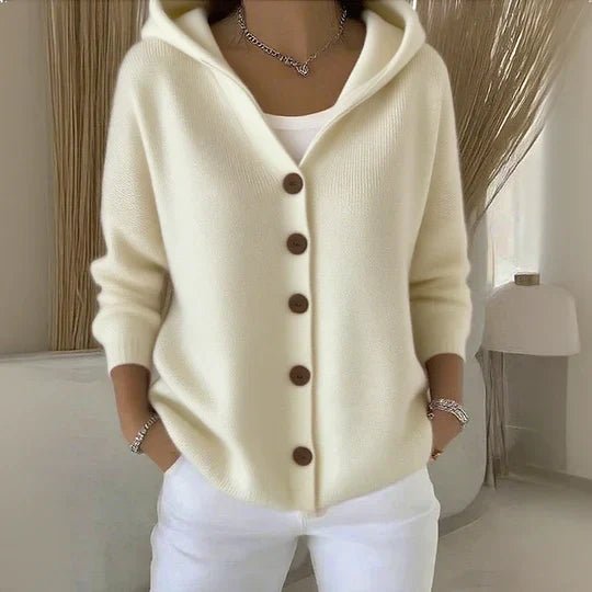 Eva | Cardigan in maglia con cappuccio dalla vestibilità comoda 1