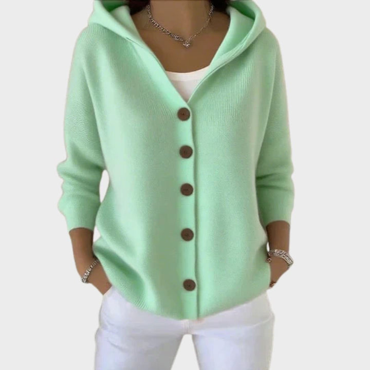 Eva | Cardigan in maglia con cappuccio dalla vestibilità comoda 2