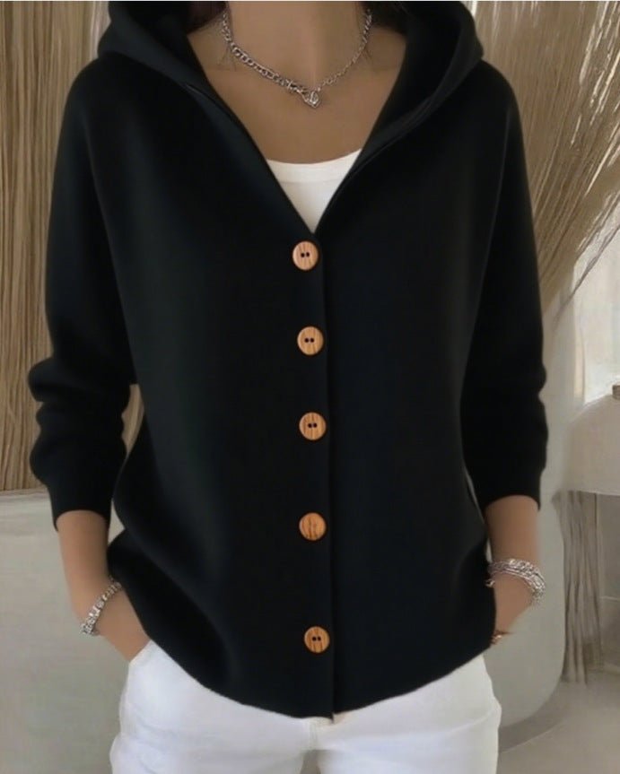 Eva | Cardigan in maglia con cappuccio dalla vestibilità comoda 7