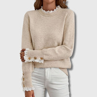 Chiara | Maglione In Maglia Con Dettagli In Pizzo