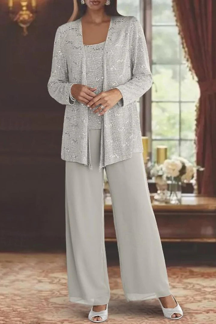 Evelyn | Completo a tre pezzi glamour ed elegante con paillettes 1