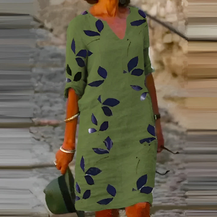 Evi | Abito estivo da donna con scollo a V che valorizza la figura 5